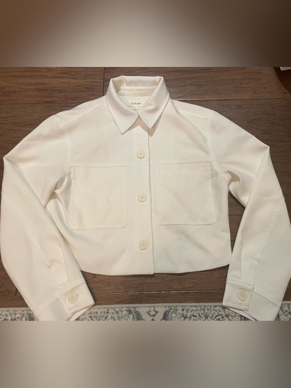 bohme Ivory Cropped Jacket